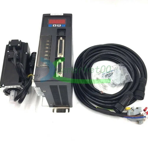 750W NEMA34 2.4NM AC Servo Motor Drive 90ST-M02430 CNC Mill Machine Kit 3m Cable