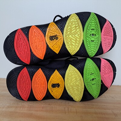 kyrie 5 black rainbow bottom