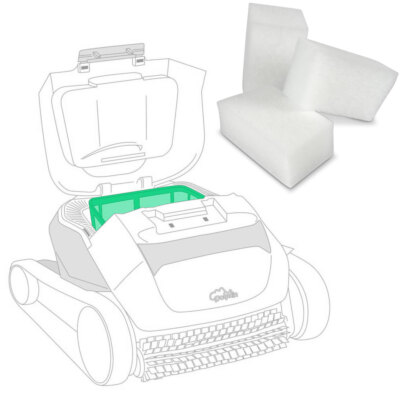 Feinfilter FLUX für Poolroboter Dolphin E10 - E25 3 Stk. Filterpad Filtereinsatz