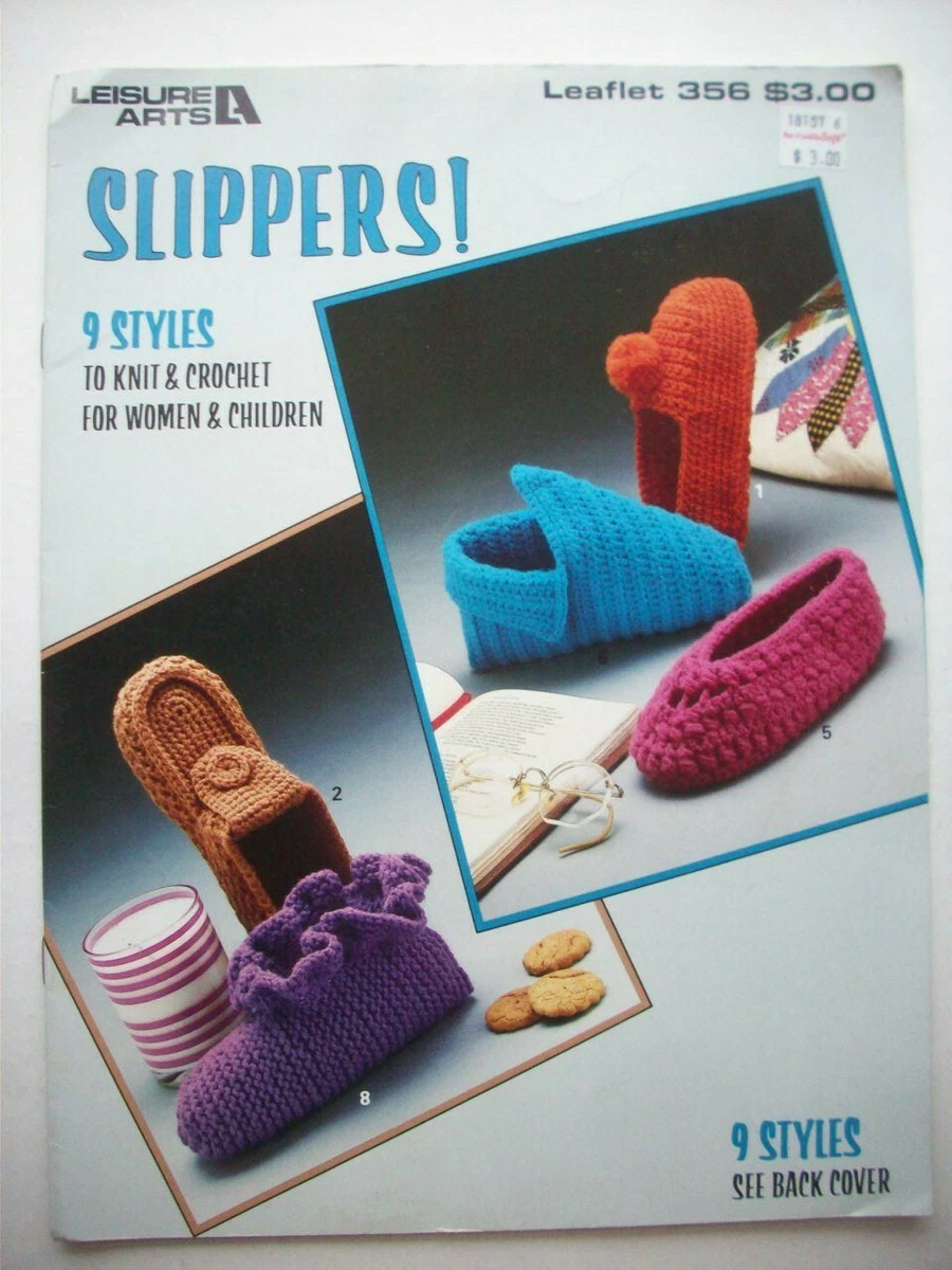 Moccasin style crochet slippers sales