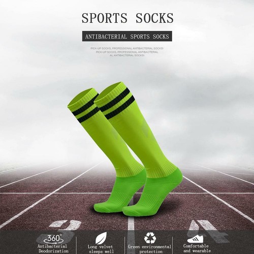 Calcetines largos de fútbol deportivo para hombres hasta la rodilla calcetines altos béisbol hockey antideslizantes - Imagen 26 de 48