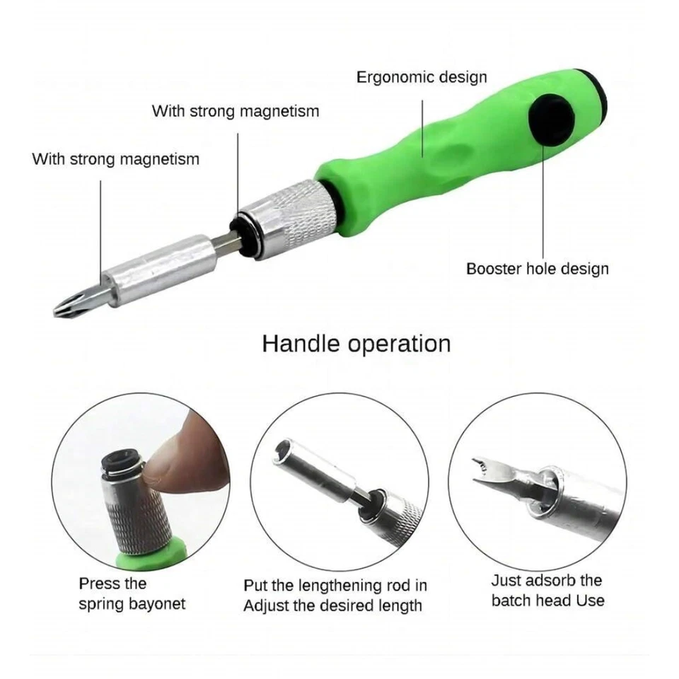 Precision Screwdriver Set 32 in 1 mini magnetic Screwdriver Set maintenance Kit - Image 3 of 4