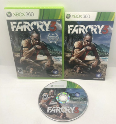 Far Cry 3 (Microsoft Xbox 360, 2012) CIB w/ Manual - Tested -SHIPS FAST