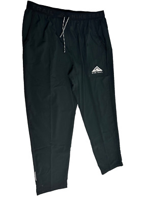 Nike Trail Dawn Range Dri-FIT Running Pants Black White Men's Size