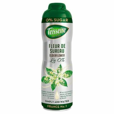 6x Teisseire Sirop Elderflower 0% Sugar 600ml