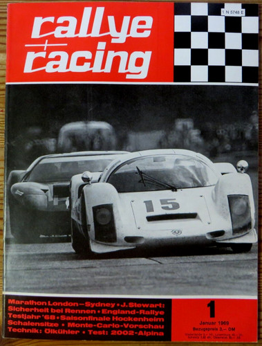 Rallye Racing 01/69 Test BMW 2002 Alpina,Ölkühler, Formel 1-2-3-V, Testjahr 1968