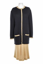 Adolfo Women Dresses Sweater Dress  20 Black Acrylic