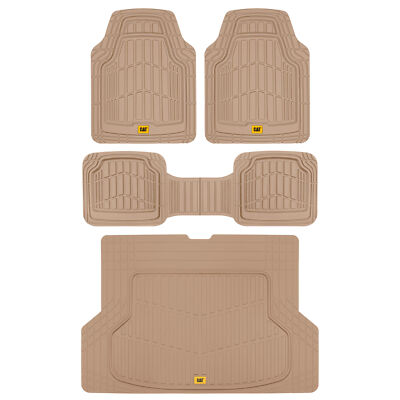 Cat  ToughRide Heavy Duty Rubber Floor Mats & Cargo Trunk Liner for Car SUV V...