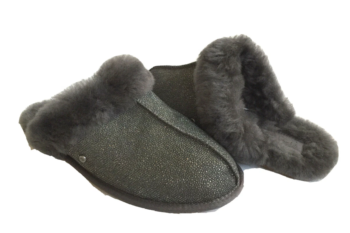 UGG SCUFFETTE II CAVIAR DARK GREY GRAY SLIPPER US 11 EU 42 UK