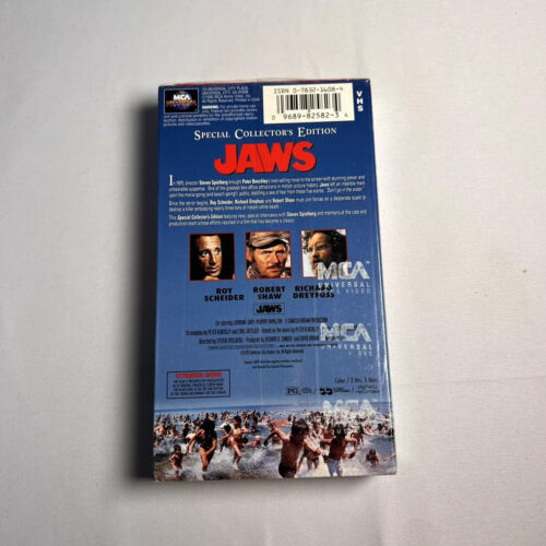 Jaws VHS Tape Special Collector's Edition Letterboxed Movie 1995 NEW SEALED - Picture 3 of 4