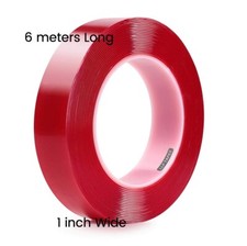 1  X 20ft 6m Double Sided Tape Clear Waterproof Mounting Tape Strong Adhesive