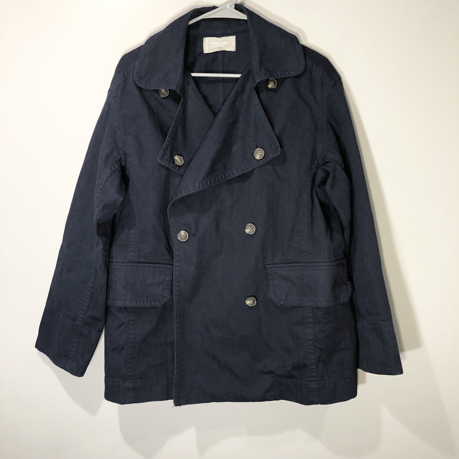 Everlane Double Breasted Buttoned Collared Jacket… - image 17