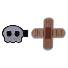 Punk 90s Aesthetic Duckbill Cross/Skull Hairpin for Woman Charm Hair Clip