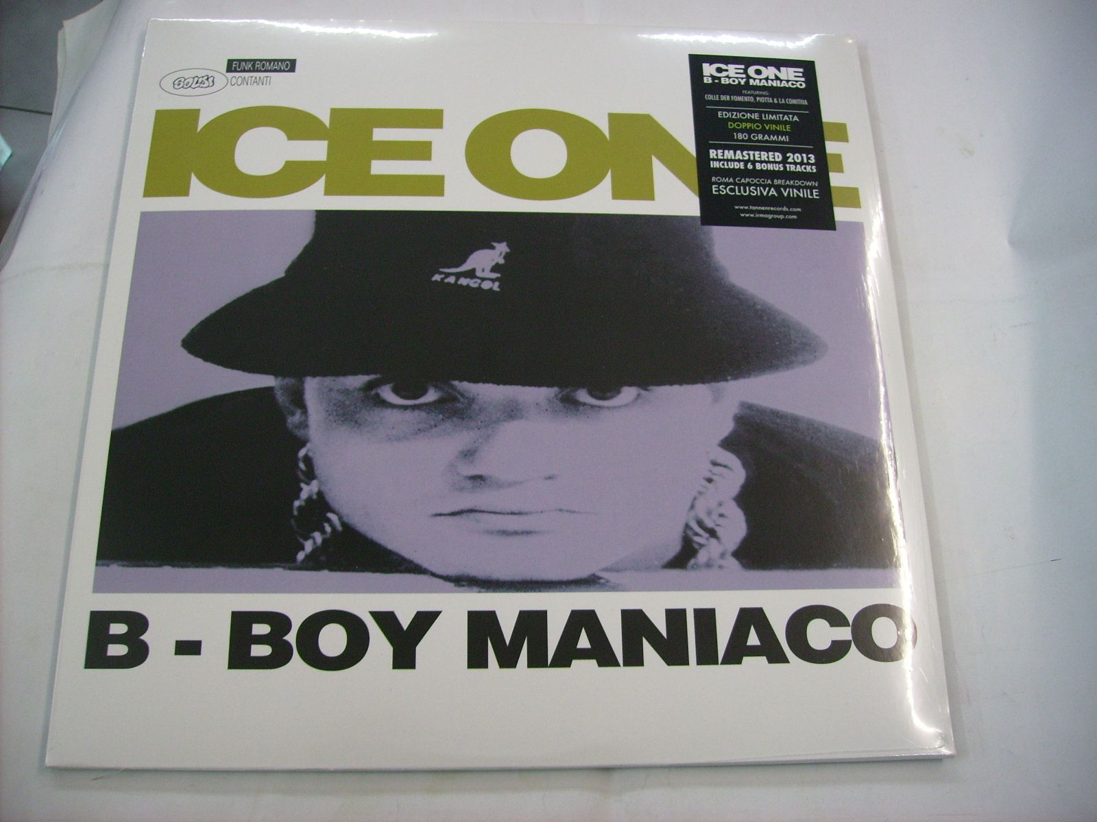 ICE ONE - B-BOY MANIACO - 2LP VINILE NERO - NUMERATO - EDIZIONE LIMITATA