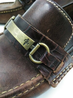 Cole Haan Tucker Venetian French Roast Brown Leather Loafers w/Buckle Accent,10M Buy Cole Haan Men s Tucker Venetian Slip-On Loafer French  main image 3