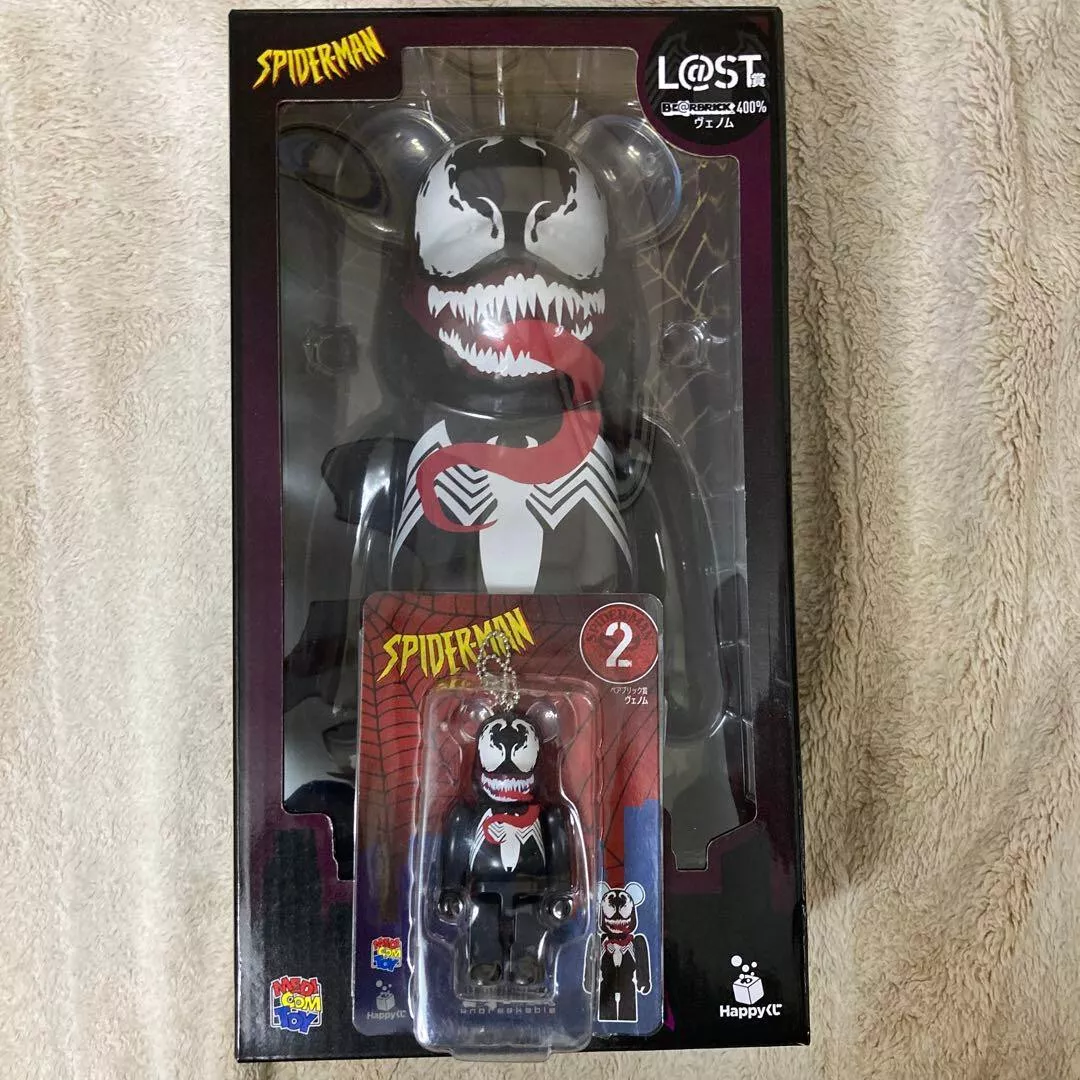 Bearbrick x Spider Man Happy Lottery Venom 400% BE @ RBRICK | eBay