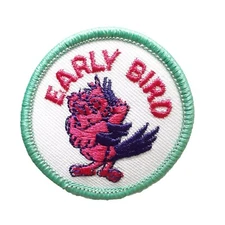Vintage Girl Scout Early Bird Badge Patch New