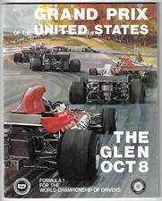 1972 Us Grand Prix Race Program Timing Report Watkins Glen Jackie Stewart Won