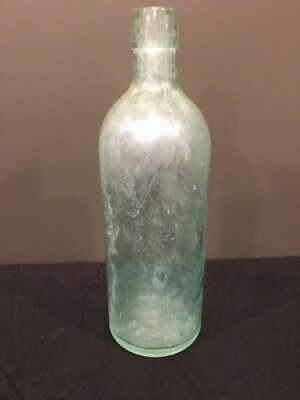 Antique Medicine Tonic Green Tint  Glass Bottle DR SBH & Co Peruna 1880-1890 