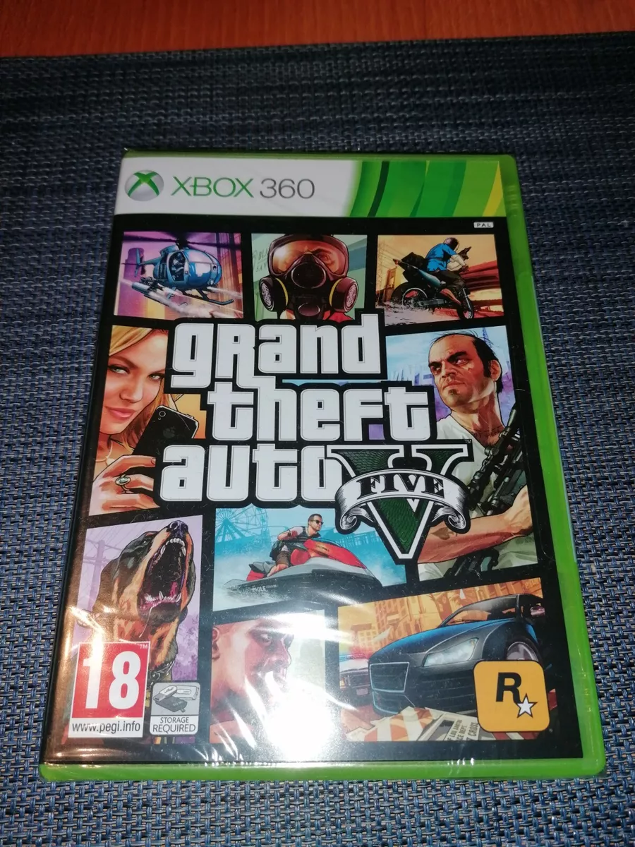 Grand Theft Auto V 5 FIVE XBOX 360 FIRST PRINT US EDITION NEW FACTORY SEALED