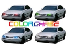 Color Chasing Led Headlight Flow Halo Kit For Chevrolet Impala 00-05