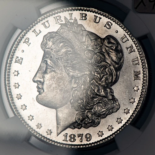 1879-S $1 Morgan Silver Dollar - PQ Proof-Like Obverse - NGC MS 63 - SKU-X4198