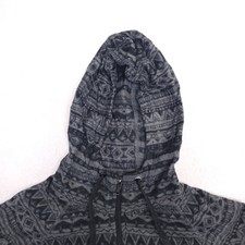 Empyre Long Sleeve Casual Zip Up Hoodie Womens Size M Black Gray
