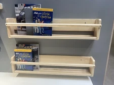 2 x IKEA FLISAT Wall storage, Solid Pine, 70x9x16 cm, 002.907.78