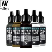 Surface Primers Vallejo Model Paint 17ml Dropper Bottles | Undercoat Primer