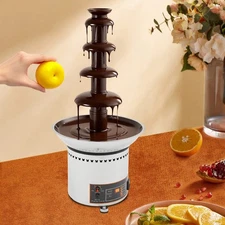 Commercial 5-layer Stainless Steel Digital Display Chocolate Fountain Machine US