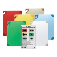 SAN JAMAR CBG1824KCGR Cutting Board Set,18x24 in,Assorted 6AZY3