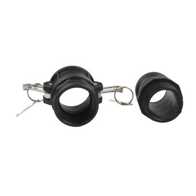Cam Lock Fitting Kit 2Sets Polypropylen Typ D und F für Schlauch und Tank Einsa