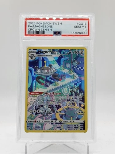MAGNEZONE 2023 POKEMON CROWN ZENITH GALARIAN GALLERY FA #GG18 PSA 10 Q0895