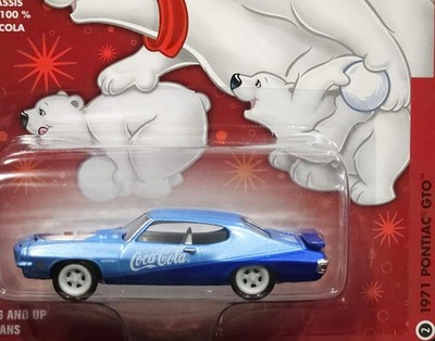 Johnny Lightning CHASE 71 1971 Pontiac GTO WHITE LIGHTNING Coca  display picture 1