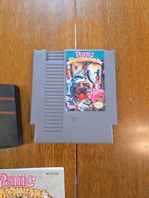 Restaurante Panic Nintendo NES 1992. Cartucho de trabajo y manual