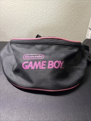 Vintage Nintendo GAMEBOY Game System Console PINK & Black Fanny Pack w/ Strap