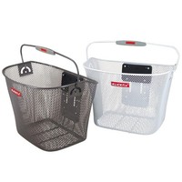 Klickfix Fahrrad Vorderradkorb 26X35X25Cm Weiß Engmaschig Adapter