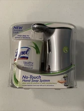 New Lysol No-Touch Hand Soap System Dispenser Stainless Look Sealed