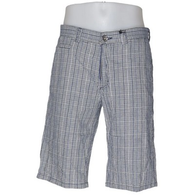 Encore, Shorts, Größe: M, Blau/Weiß/Schwarz, Baumwolle, Karo, Herren #l1m