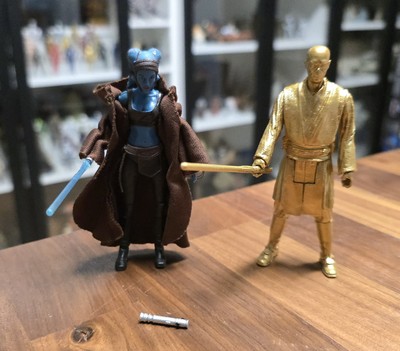 Star Wars 3.75 Inch Aayla Secura und Mace Windu