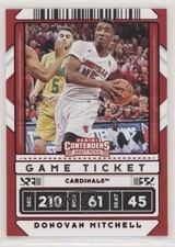 2020 Contenders Draft Picks Variation Game Ticket Red Donovan Mitchell #43 07rd