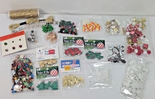 Christmas Craft Lot Dress It Up Embellishments Buttons Beads Bells Olaf Crafting