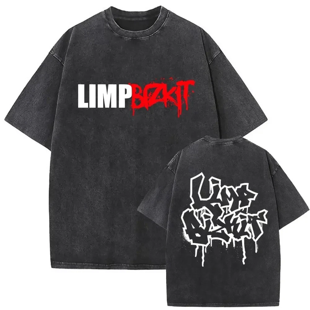 Limp Bizkit NU METAL T-Shirts Graphic Print Tees Unisex Washed Cotton Tops
Opens in a new window or