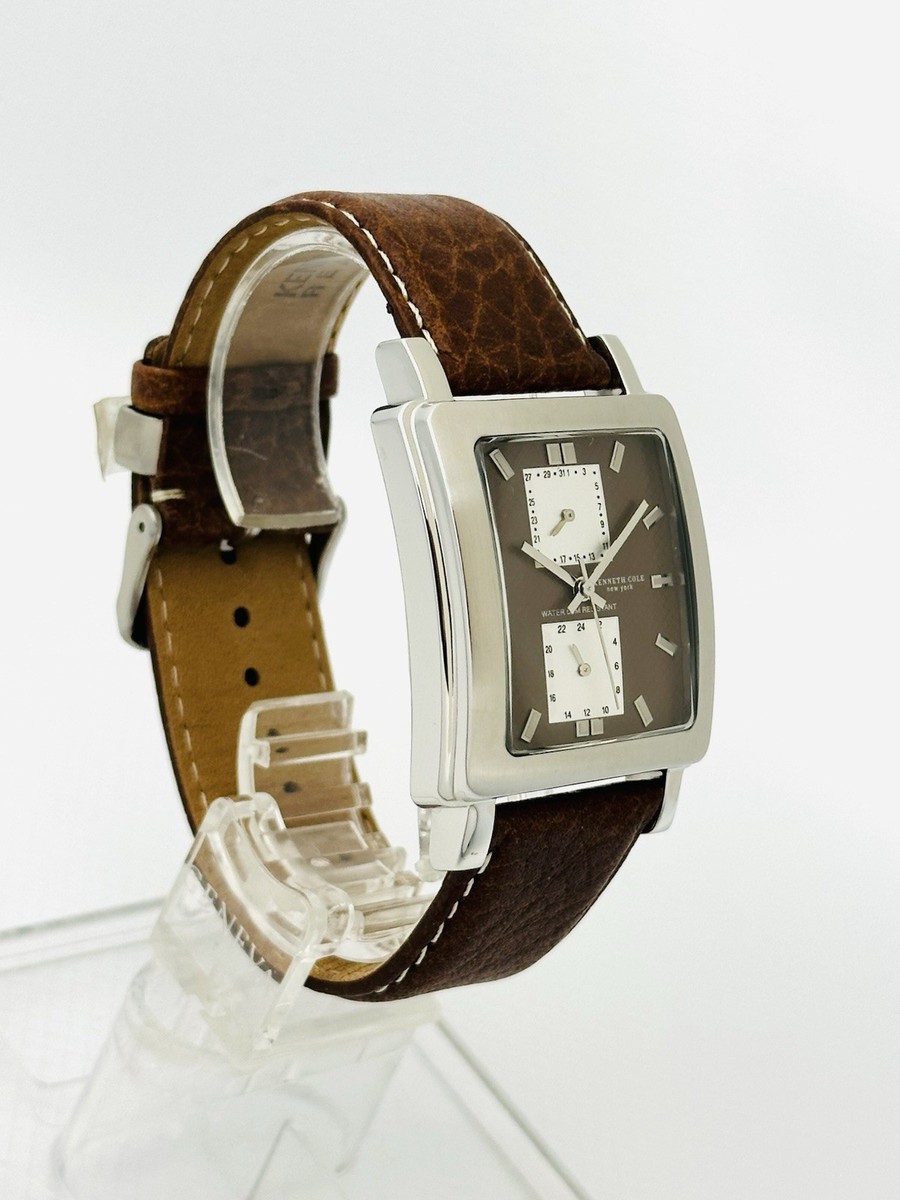 Kenneth Cole Men's KC1341 Multifunction Brown Dial and Brown