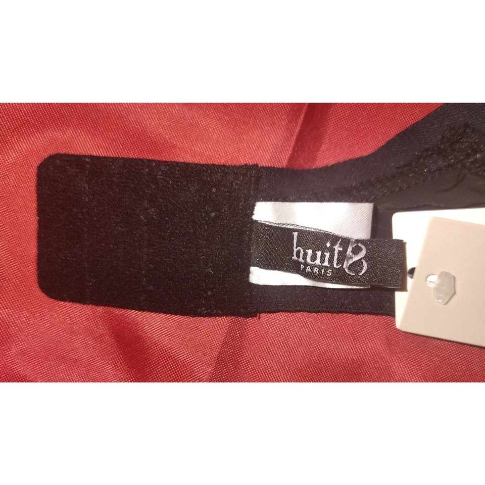 NWT Huit Paris Grand Jeu Bra Size 32E Black Lingerie French Lace GRJ-B9  - Image 4 of 4