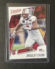 Panini Prestige 2018 Bradley Chubb Denver Broncos #204 Rookie Football Card. rookie card picture