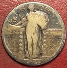 1927-D Standing Liberty Quarter. Free Shipping