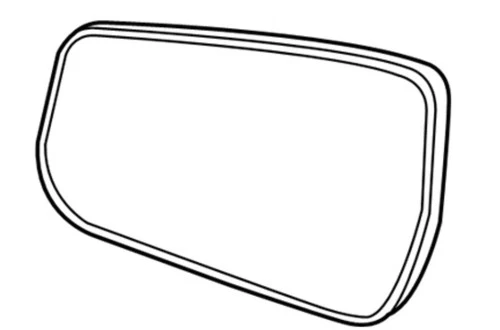 GM 22860536/1324169 Glass,Outside Rear View Mirror (W/Backing Plate)