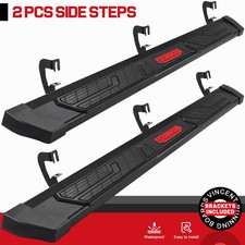 6 Running Boards Vt Fit 07-18 Silveradosierra 1500 Double Cab Blk Side Steps