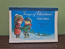 Vintage Christmas post cards Songs of Christmas made in USA 25 cards Read